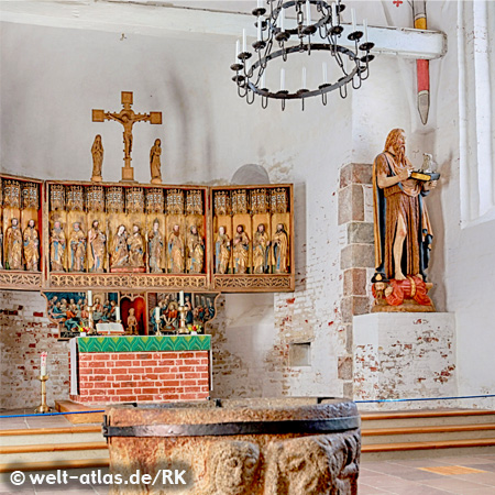 Altarbild, St. Johannis, Insel Föhr, Schleswig Holstein, Deutschland