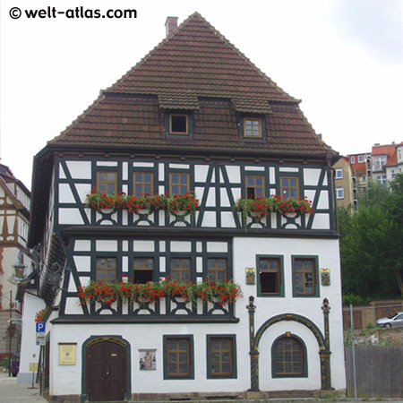 Das Lutherhaus, eines der ältesten Fachwerkhäuser in Eisenach