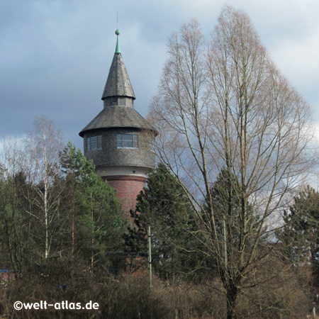 Ehemaliger Wasserturm Pinneberg, erbaut 1912 - Kulturdenkmal - heute in Prinatbesitz