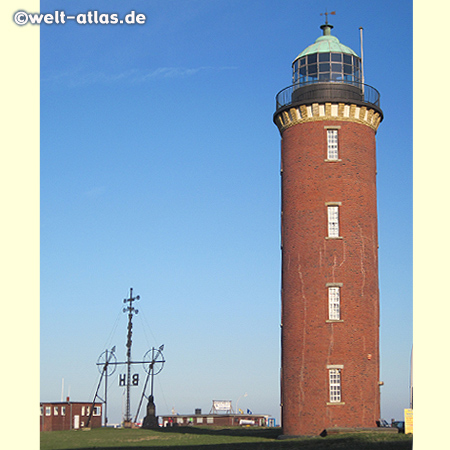 Der Hamburger Leuchtturm in Cuxhaven nahe der Alten Liebe