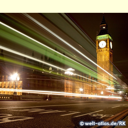 Big Ben wird die große Glocke im Uhrturm des Palace of Westminster (UNESCO-Weltkulturerbe) genannt, neuer Name des Wahrzeichens wird "Elizabeth Tower", London