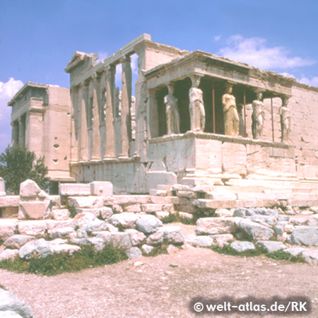 Karyatiden, Akropolis, Athen, Griechenland