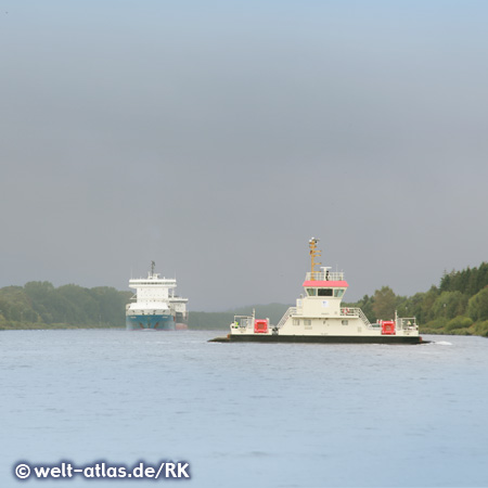 Kanalfähre im NOK, Schleswig Holstein