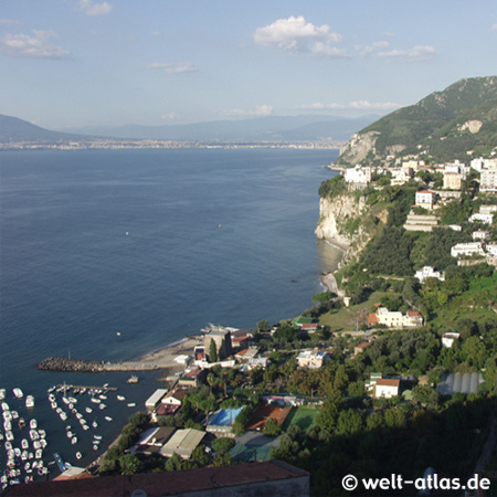 Vico Equense, Blick auf Küste bei Neapel