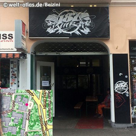 Hier tagt die Rap-Crew 187 Strassenbande, Shop und Tattoo-Studio, Beim Grünen Jäger 14 20359 Hamburg, http://187-strassenbande.de