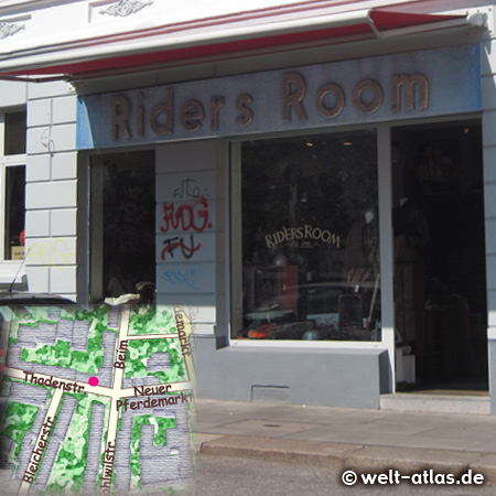 Rider's Room, in der Thadenstraße 4, Neuer Pferdemarkt, Bekleidung für Biker u. a.