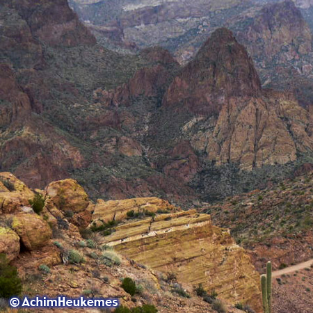 Mountains und Canyons in Arizona,Extremsportler Achim Heukemes  unterwegs...