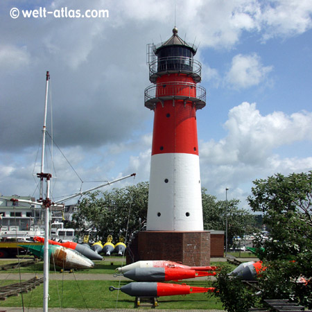 Lighthouse, BüsumPosition: Position: 54° 07,7′ N / 08° 51,6′ E