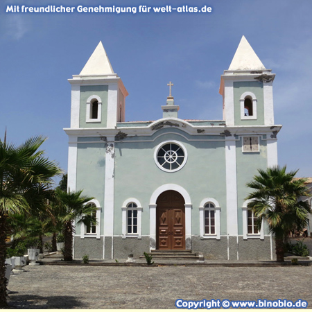 The church of Nossa Senhora da Conceição in São Filipe on the island of Fogo, Cape Verde