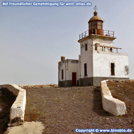 Morro Negro lighthouse is the most western point on the island of Boa Vista, Cape Verde