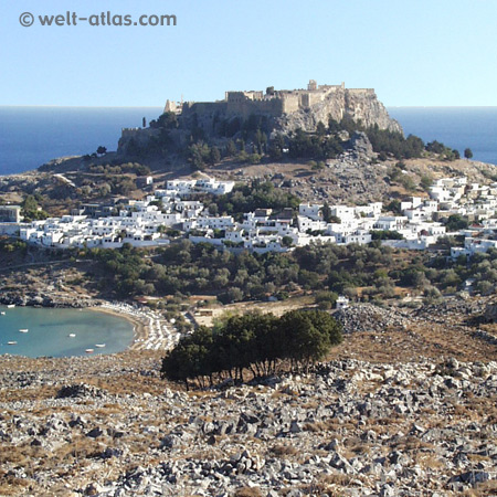 Burgberg und Akropolis von Lindos, Rhodos