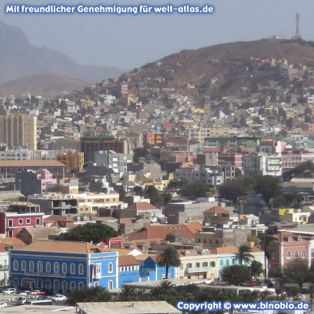 Mindelo, port city in the northern part of the island of São Vicente in Cape Verde