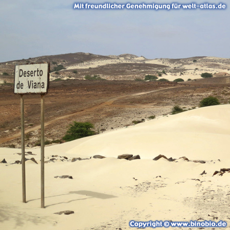 Dunes of the Deserto de Viana on the island of Boa Vista, Cape Verde
