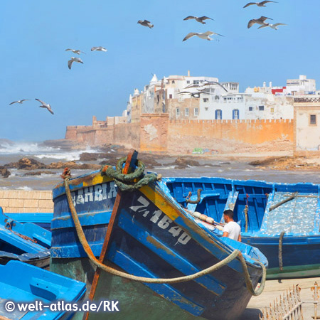 Essaouira, Blick auf Stadtmauer