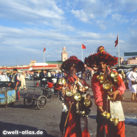 Djemaa el Fna, square and market place in Marrakech