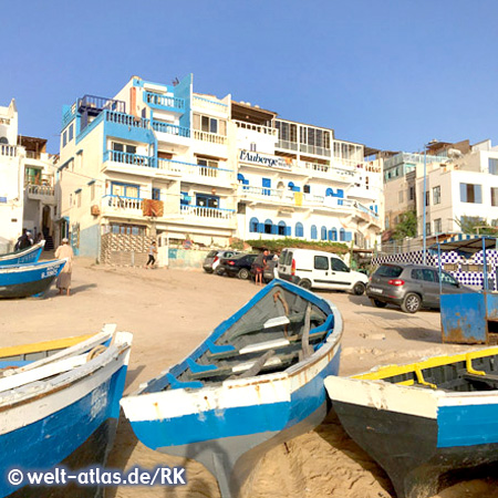 Strand von Taghazout, MarokkoFischerort und beliebter Surfspot