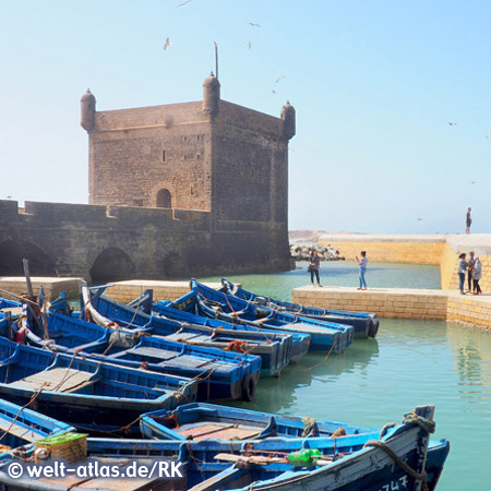 Fishing boats in Essaouira, Morocco