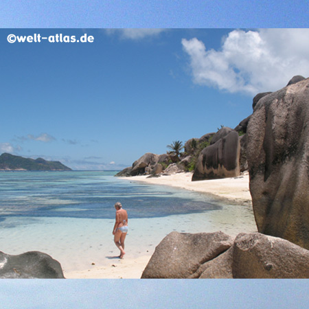 Granitfelsen der Anse Source d´Argent