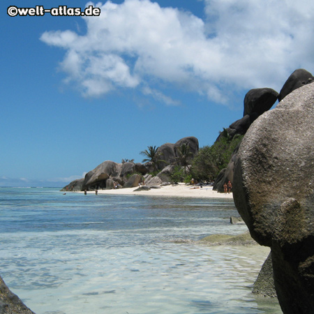 Granitfelsen der Anse Source d´Argent
