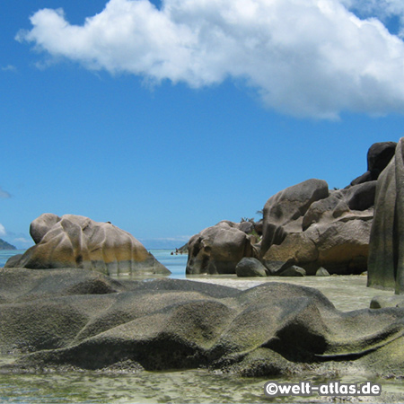 Granitfelsen der Anse Source d´Argent