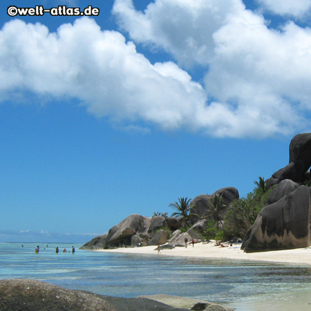 Granitfelsen der Anse Source d´Argent