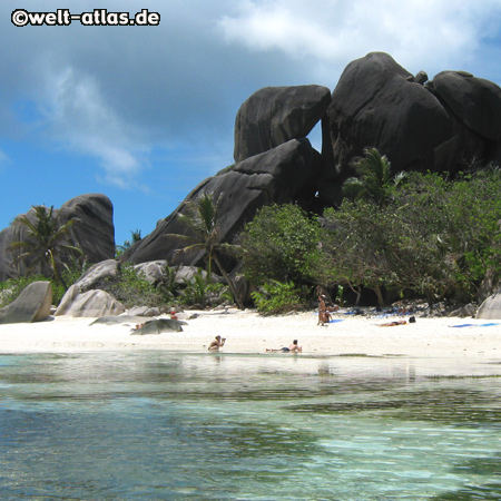 Granitfelsen der Anse Source d´Argent