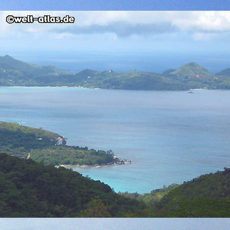 Blick von der Teeplantage, Mahé, Seychellen