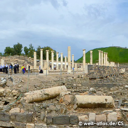 Römische Anlage in Bet She'An, im Norden von IsraelEhemaliger Hauptort der Decapolis