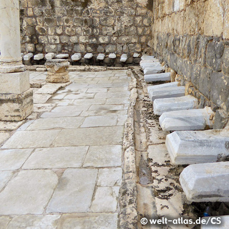 Roman ruins of Beth She' An, northern IsraelPublic toilets of the bathing facilities