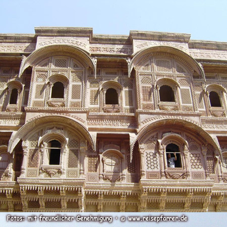 Im Mehrangarh Fort in Jodhpur, Rajasthan IndienFoto:© www.reisepfarrer.de