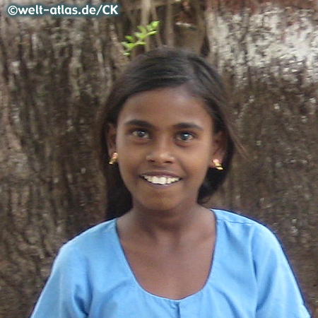 Girl in the province of Karnataka