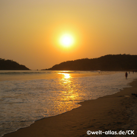 Schöner Sonnenuntergang am Palolem Beach, Goa