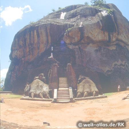 Sigirya Felsen Sri LankaZugang