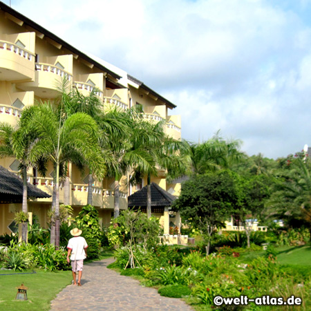 Im Garten des Hotel Eden Resort, Phu Quoc