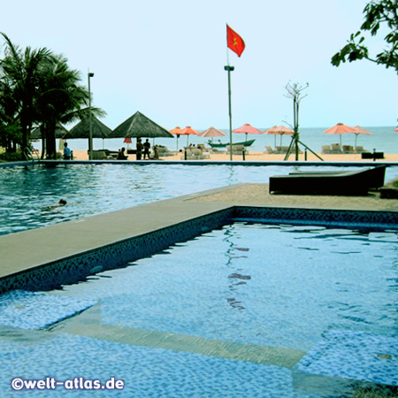 Ein letztes Bad im Pool, Eden Resort, Phu Quoc