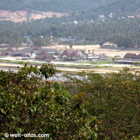 Blick auf den Flughafen, Koh Samui, Thailand