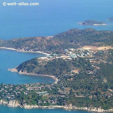 View on Koh Phangan, landing on Koh Samui