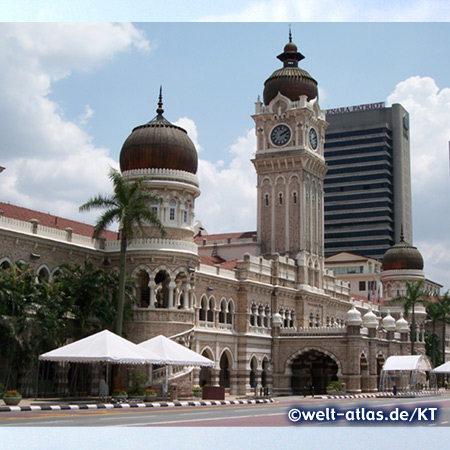 Sultan Abdul Samed Gebäude am Merdeka Square in Kuala Lumpur. Supreme and High Courts