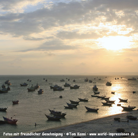 Fishing boats at Mui Ne, Vietnam