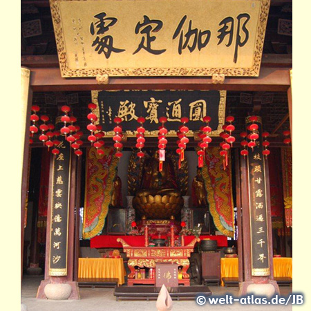 Buddhist Temple in Zhujiajiao (Ancient Town), Shanghai, China