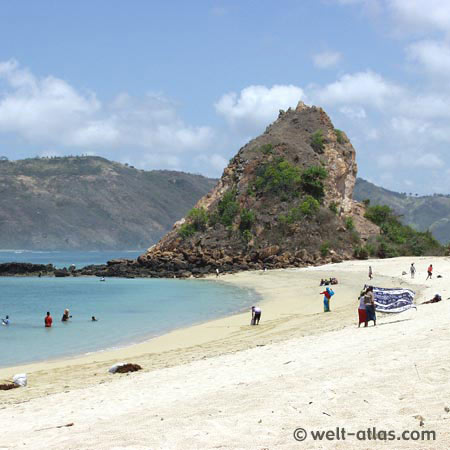 Kuta, south Lombok at the beach