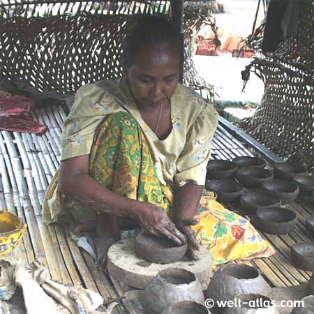 Woman in the pottery,pottery, arts and crafts