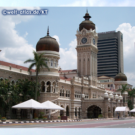 Sultan Abdul Samed Gebäude am Merdeka Square in Kuala Lumpur. Supreme and High Courts.