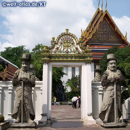 Steinerne Tempelwächter am Wat Pho