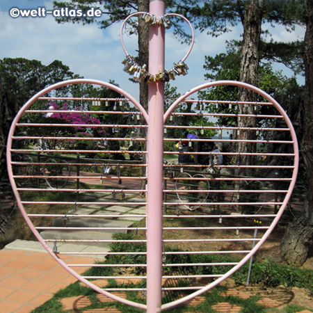 Love Locks, Romantic spot in Dalat, Valley of Love