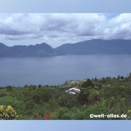 Lake Maninjau, crater lake in West Sumatra