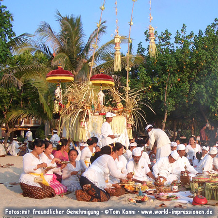 Ceremony on Kuta Beach