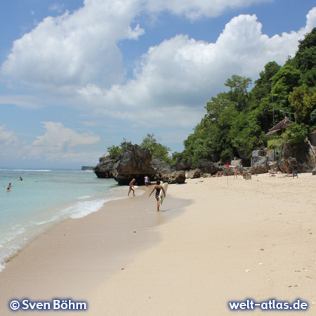 Pantai Padang Padang, popular beach and surf spot