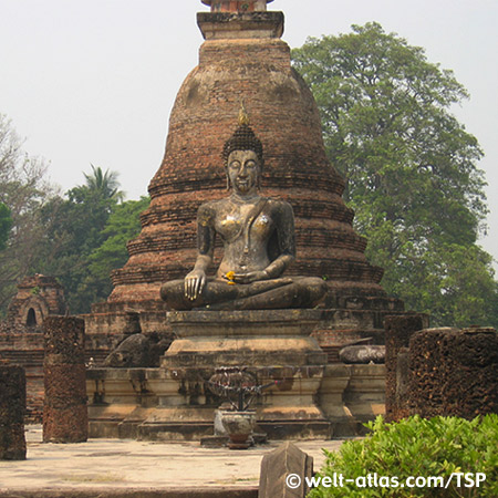 Sukhothai, Wat Mahathat, Thailand,Sukhothai Province