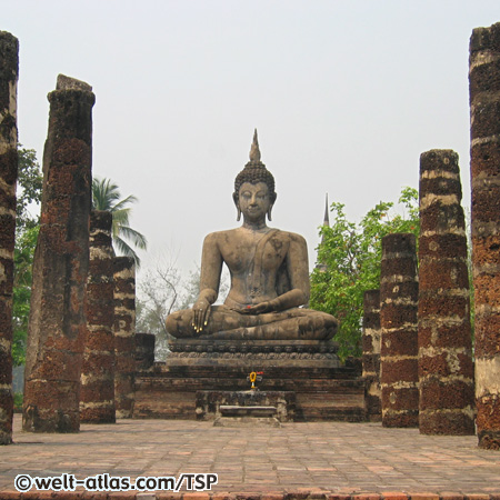 Sukhothai, Wat Mahathat, Thailand,Sukhothai Province